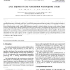 Local approach for face verification in polar frequency domain