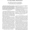Localized Sensor Self-Deployment for Guaranteed Coverage Radius Maximization