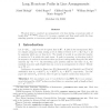 Long monotone paths in line arrangements