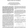 Low-power hybrid turbo decoding based on reverse calculation