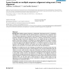 Lower bounds on multiple sequence alignment using exact 3-way alignment