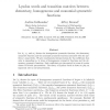 Lyndon Words and Transition Matrices between Elementary, Homogeneous and Monomial Symmetric Functions