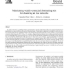 Maintaining weakly-connected dominating sets for clustering ad hoc networks