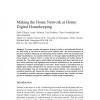 Making the Home Network at Home: Digital Housekeeping