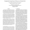 Managing static leakage energy in microprocessor functional units