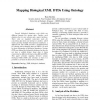 Mapping Biological XML DTDs Using Ontology