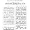 Mathematics Computing Environment on the Web