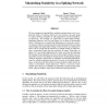 Maximising Sensitivity in a Spiking Network