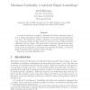 Maximum Cardinality 1-Restricted Simple 2-Matchings