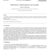 Media theory: Representations and examples