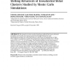 Melting behaviors of icosahedral metal clusters studied by Monte Carlo simulations