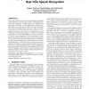 Memory system design space exploration for low-power, real-time speech recognition