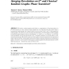 Merging percolation on Zd and classical random graphs: Phase transition