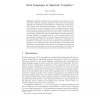 Meta Languages in Algebraic Compilers