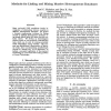 Methods for Linking and Mining Massive Heterogeneous Databases