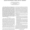 Microarchitecture parameter selection to optimize system performance under process variation