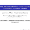 Mining web multi-resolution community-based popularity for information retrieval
