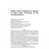 Mobile agent technology in support of sales order processing in the virtual enterprise