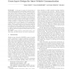 Mobility Prediction Progressive Routing (MP2R), a Cross-Layer Design for Inter-Vehicle Communication