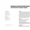 Modalities for building relationships with handheld computer agents