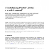 Model checking Duration Calculus: a practical approach
