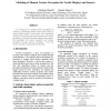 Modeling of Human Texture Perception for Tactile Displays and Sensors