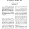 Modeling the pairwise key distribution scheme in the presence of unreliable links