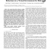 Modelling Autonomous Virtual Agent Behaviours in a Virtual Environment for Risk