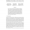 Modelling Uncertainty in the Game of Go