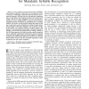 Modular recurrent neural networks for Mandarin syllable recognition