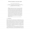 Module Checking for Uncertain Agents