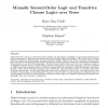 Monadic Second-Order Logic and Transitive Closure Logics over Trees