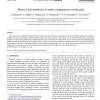 Monte Carlo methods for matrix computations on the grid