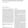 Motion Analysis with the Radon Transform on Log-Polar Images