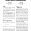 MRS: a simple cross-layer heuristic to improve throughput capacity in wireless mesh networks