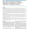 MS4 - Multi-Scale Selector of Sequence Signatures: An alignment-free method for classification of biological sequences