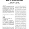 Multi-agent based peer-to-peer information retrieval systems with concurrent search sessions