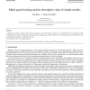 Multi-agent learning and the descriptive value of simple models