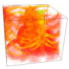 Multi-domain, Higher Order Level Set Scheme for 3D Image Segmentation on the GPU