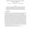 Multi-party Quantum Communication Complexity with Routed Messages
