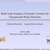 Multi-scale Analysis of Discrete Contours for Unsupervised Noise Detection