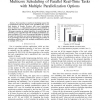 Multicore scheduling of parallel real-time tasks with multiple parallelization options