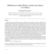 Multisensor triplet Markov chains and theory of evidence