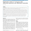 Multivariate analysis of microarray data: differential expression and differential connection