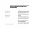 Music organisation using colour synaesthesia