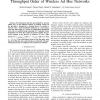 Network Coding Does Not Change the Multicast throughput Order of Wireless Ad Hoc Networks