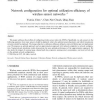 Network configuration for optimal utilization efficiency of wireless sensor networks
