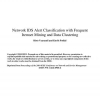 Network IDS alert classification with frequent itemset mining and data clustering