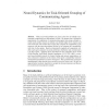 Neural dynamics for task-oriented grouping of communicating agents