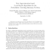 New Approximation-Based Local Search Algorithms for the Probabilistic Traveling Salesman Problem